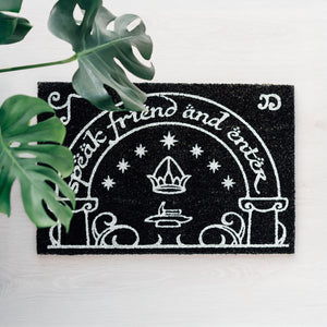 Lord Of The Rings - Officially Licensed "Speak Friend" Luminescent Doormat