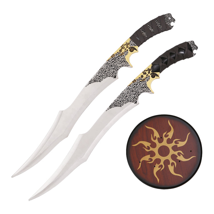 Elf Warrior Twin Swords-The Sword Stall