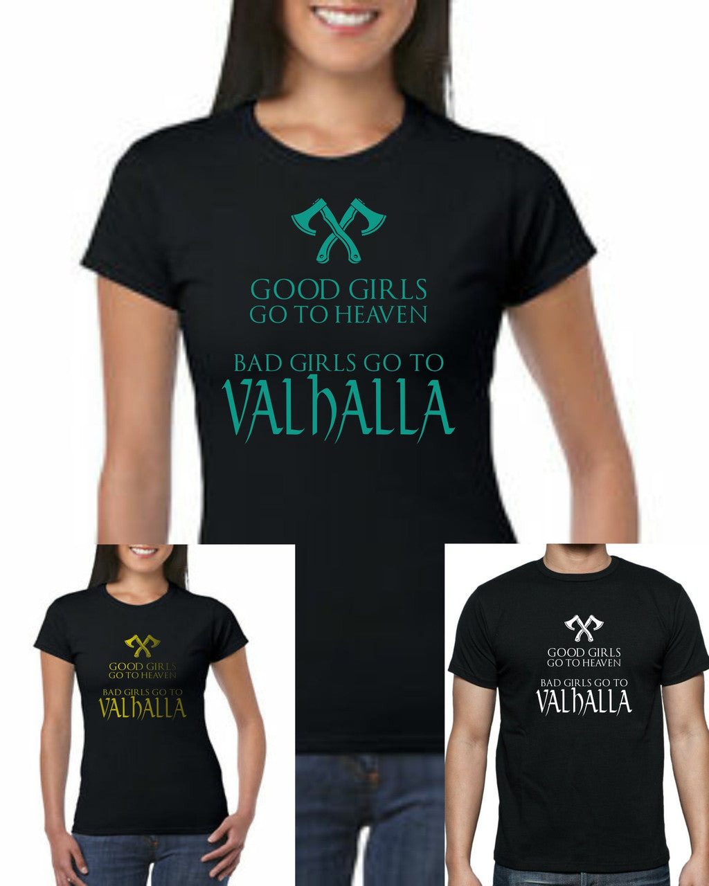 Settantallora - T-Shirt Maglietta Donna J867 Le Bad Girl Vanno Settantallora - T-Shirt Maglietta Donna J867 Le Bad Girl Vanno