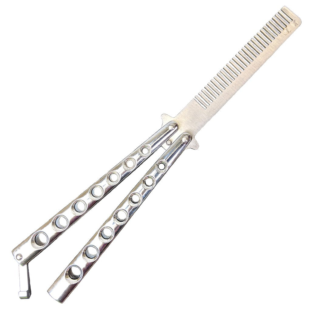 Balisong Trainer - Comb (Silver)-The Sword Stall