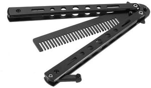 Balisong Trainer - Comb (Black)-The Sword Stall