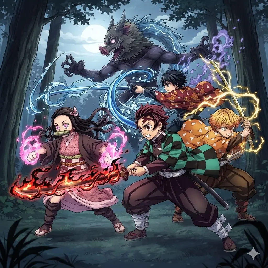 Demon Slay characters and swords