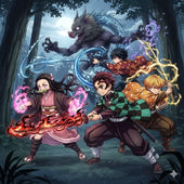 Demon Slay characters and swords