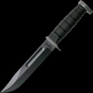 KA-BAR D2 Utility Fixed Blade Knife with Black Coated Blade