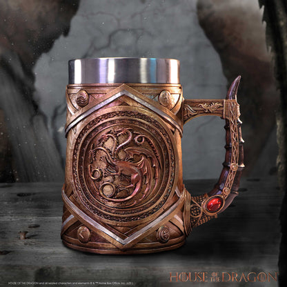House of the Dragon – Official Targaryen Crown and Dagger Collectible Tankard