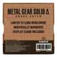 Metal Gear Solid Delta – Official Limited Edition Cobra Unit Medallion