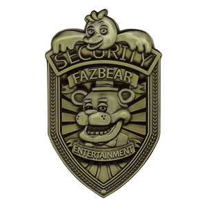 Five Nights at Freddy's – Official Replica Security Badge (Antique Brass Edition)
