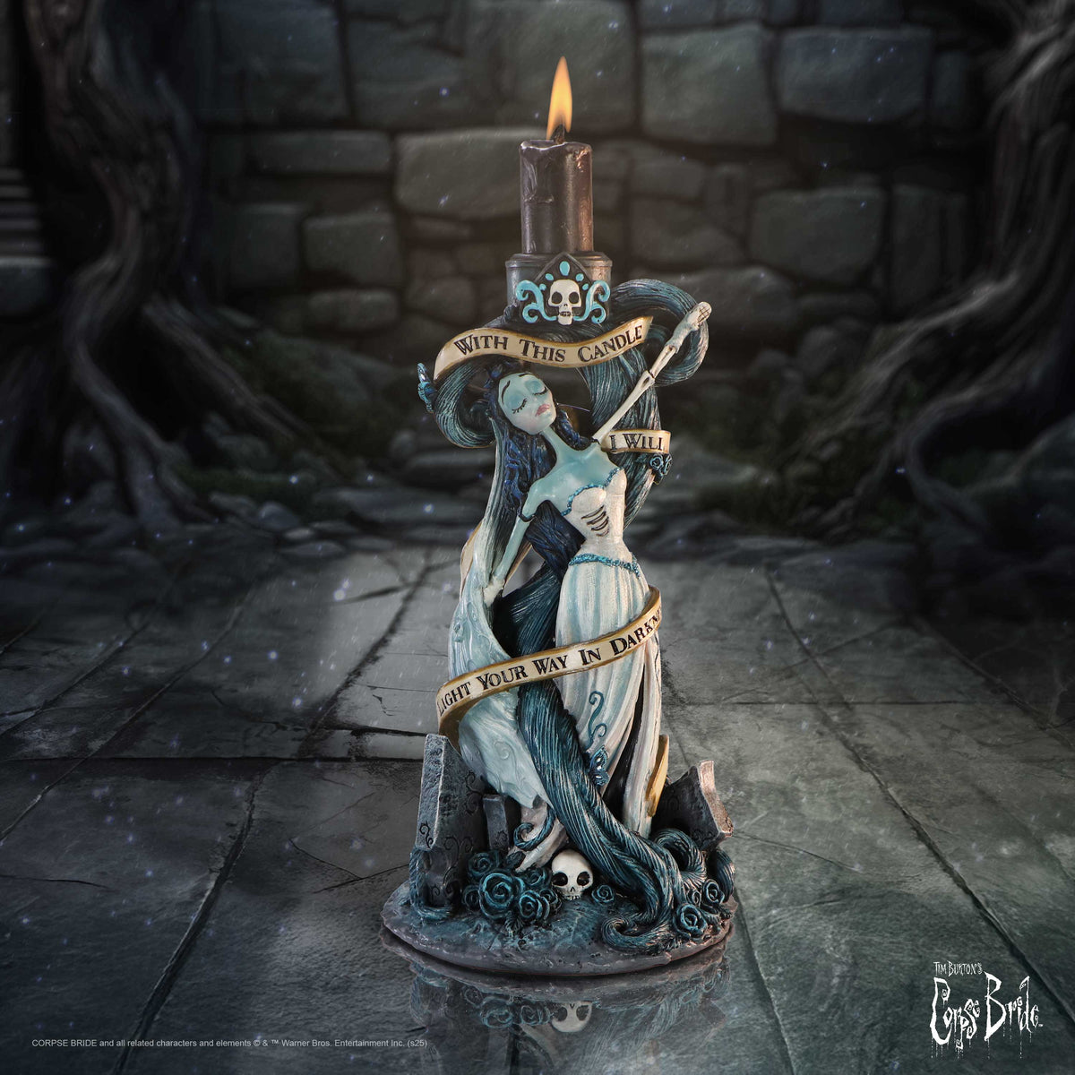 Tim Burton's Corpse Bride – Official With This Candle Vow Candle Holder