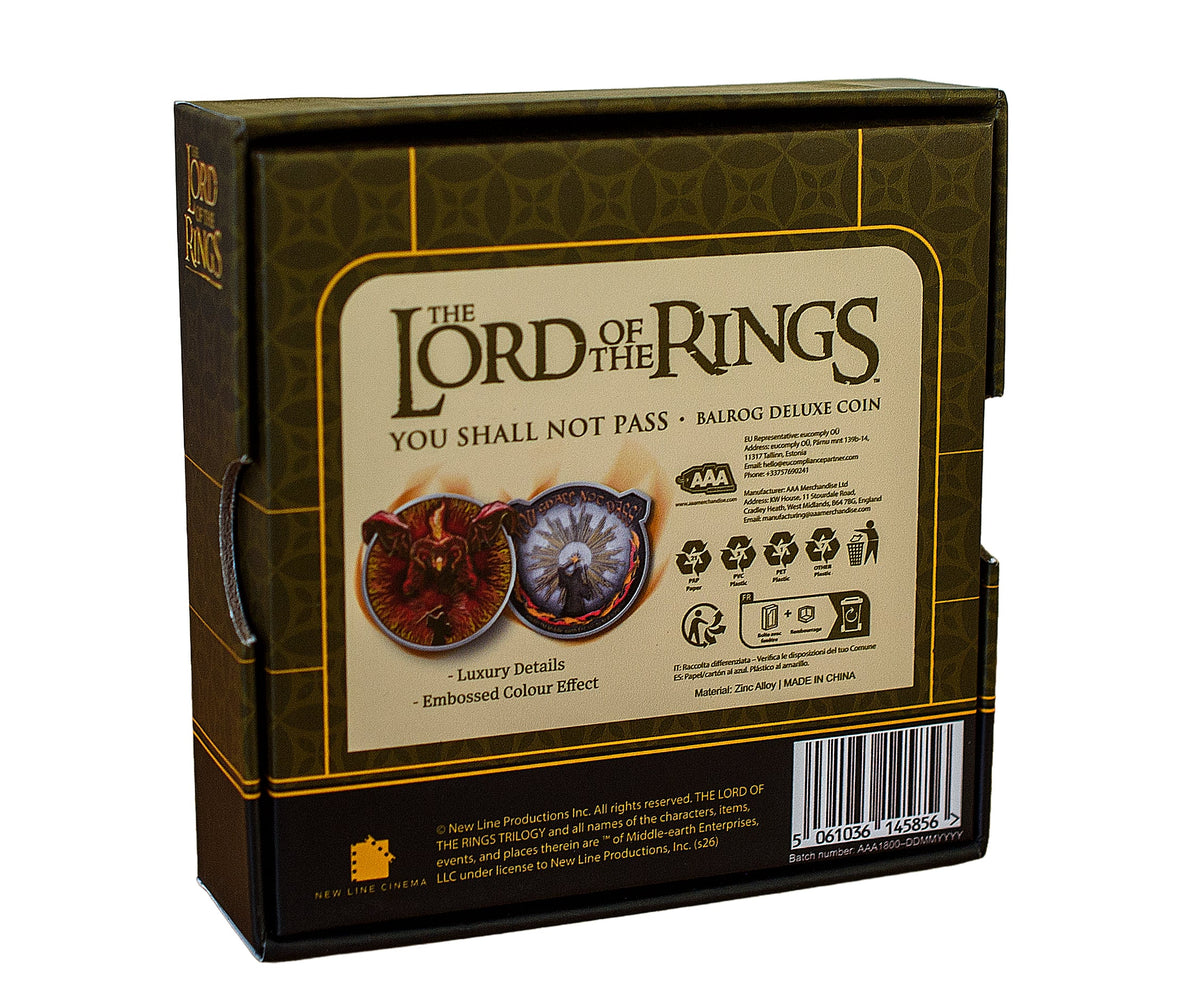 Lord of the Rings: "You Shall Not Pass" Balrog Deluxe Coin