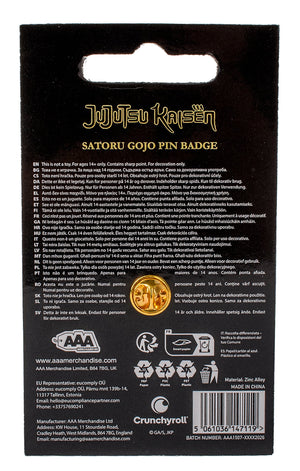 Jujutsu Kaisen: Satoru Gojo Icon Pin Badge