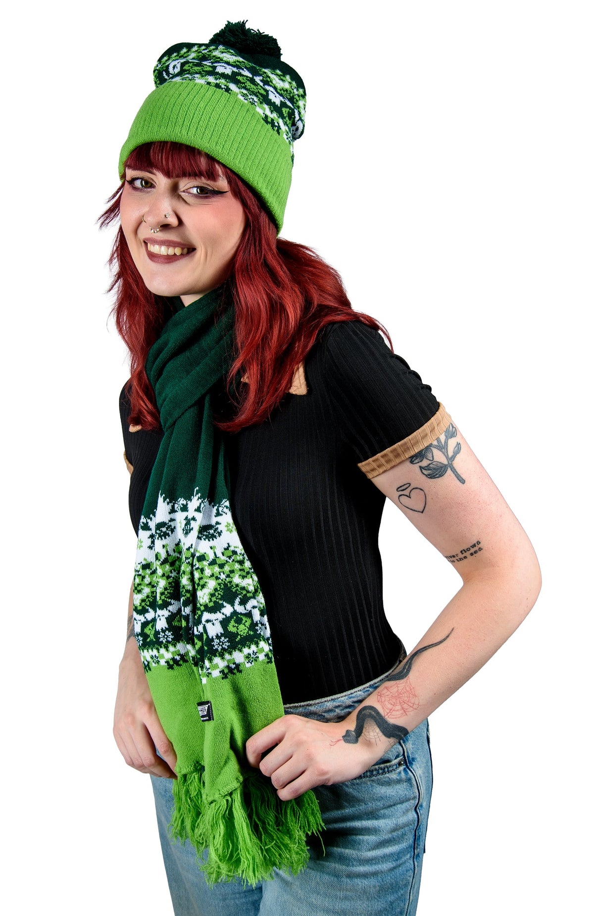 Warhammer 40,000: Orks Knitted Hat & Scarf Set