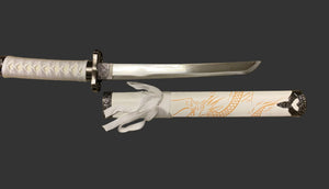 White Dragon Display (Straight) Katana Triple Set
