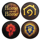 World of Warcraft - Set of Four Printed Metal Coasters