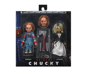 Bride of Chucky – Chucky & Tiffany Clothed Action Figure 2-Pack