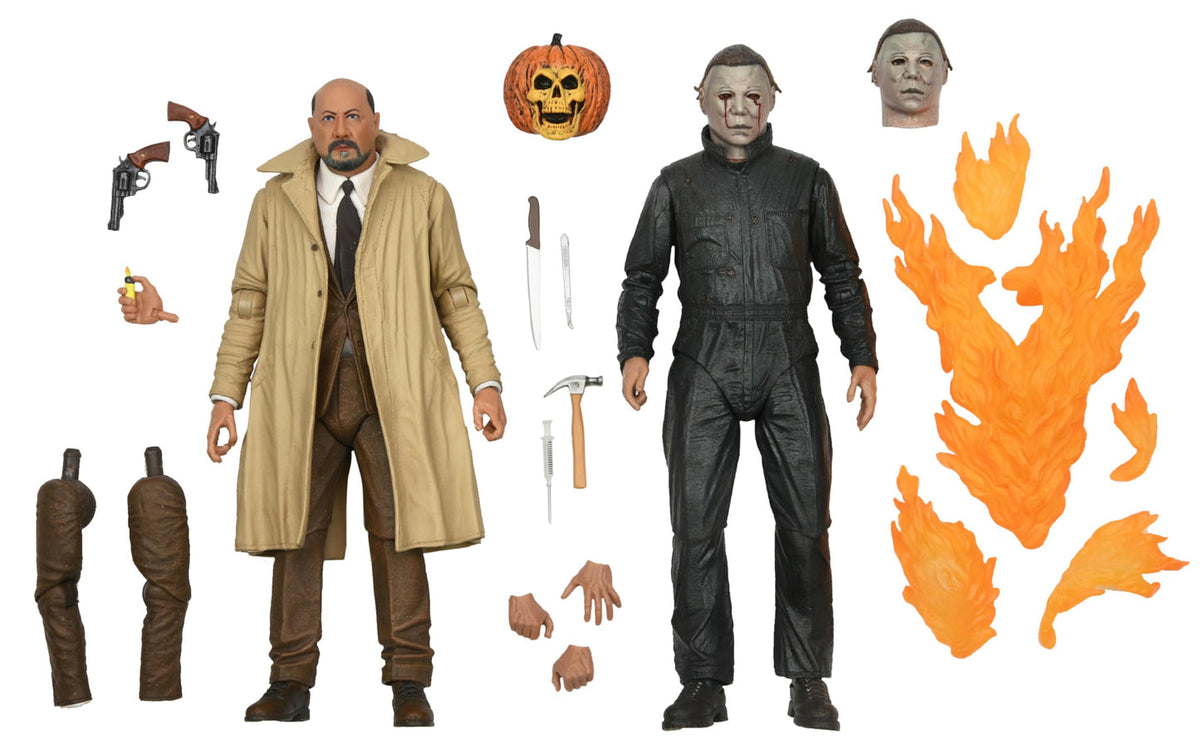 Halloween 2 - NECA Michael Myers and Dr Loomis Ultimate 2-Pack Action Figure