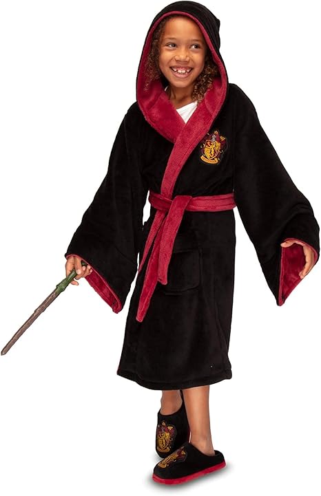 Harry Potter: Gryffindor Kids Poly Fleece Robe Kids XL 13-15
