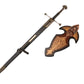 LORD OF THE RINGS - NEW! Superior Anduril, The Sword Reforged with Scabbard and Plaque