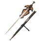 LORD OF THE RINGS - NEW! Superior Anduril, The Sword Reforged with Scabbard and Plaque