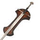 Lord Of The Rings - Deluxe Anduril With Display Plaque