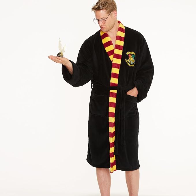 Harry Potter: Hogwarts Mens Fleece Hoodless Robe