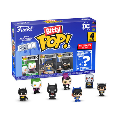 DC Comics – Batman, Batgirl & The Joker Bitty Pop! 4-Pack