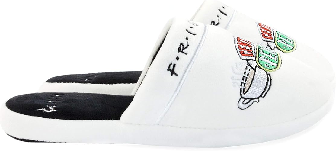 Friends: Central Perk White Ladies Mule Slippers UK 5-7