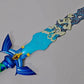 Zelda Tears Of The Kingdom Broken Sword with Light and Voice Activation (Metal)