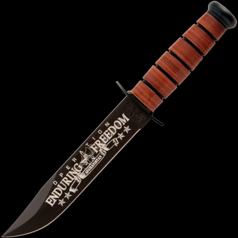 KA-BAR Laser Engraved Commemorative Fixed Blade Knife