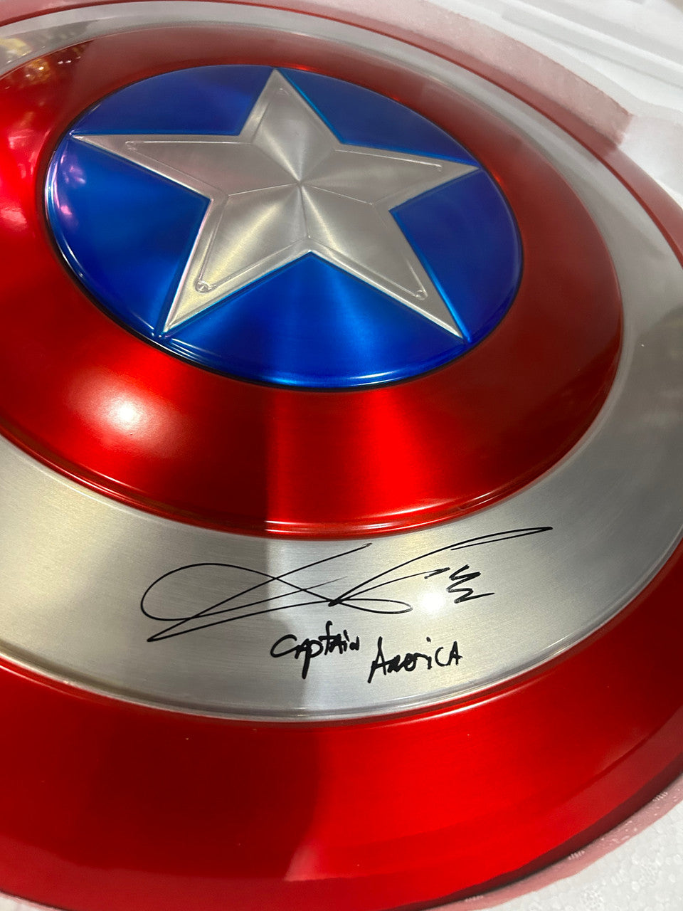 Anthony Mackie Signed Captain America Shield