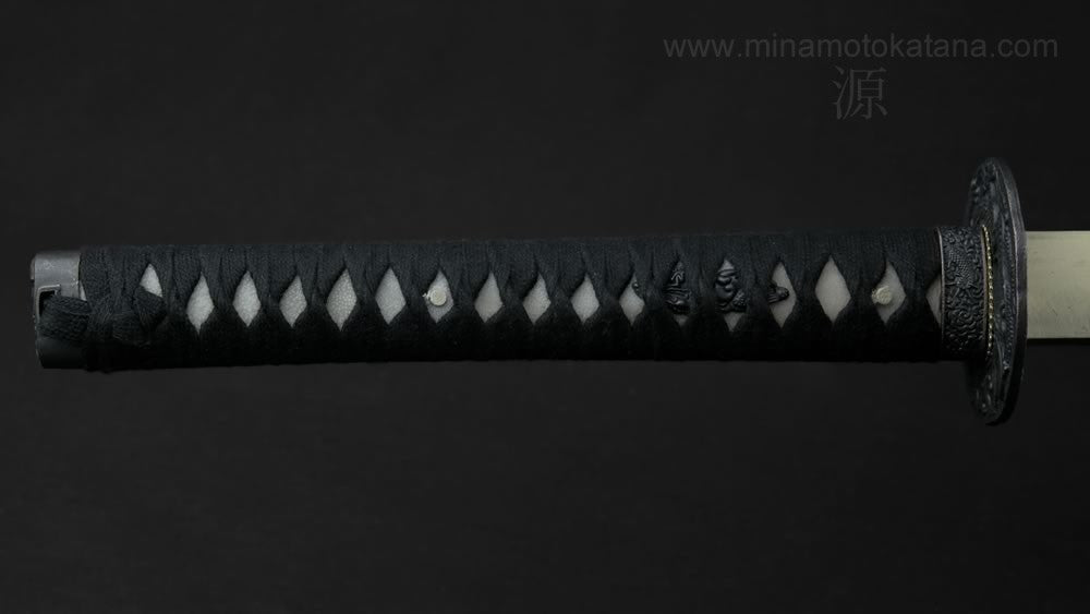 "Ascending Dragon" (Black) Hand Forged Katana