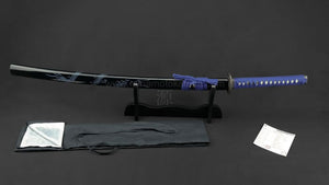 "Ascending Dragon" (Blue) Hand Forged Katana