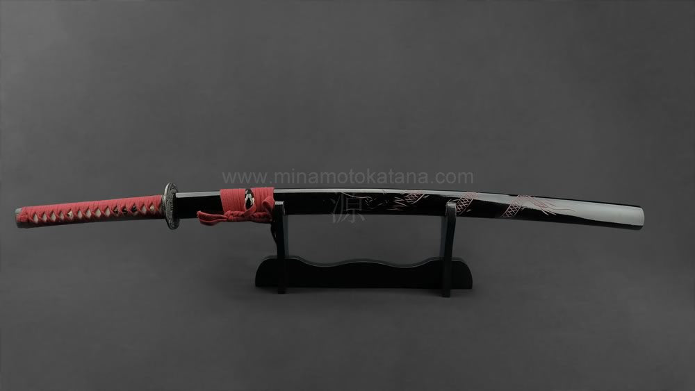 Ascending Dragon' (Red) Hand Forged Katana