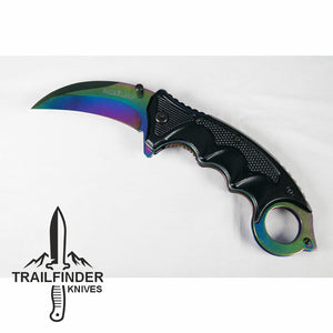 Trailfinder "The Rainbow Claw" 5" Liner Lock Folding Knife