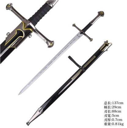 Lord Of The Rings - Comic Con Edition Anduril, Cosplay Safe Wood