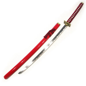 Bleach - Abarai Renji Zabimaru (Red) Display (Straight Blade) Katana