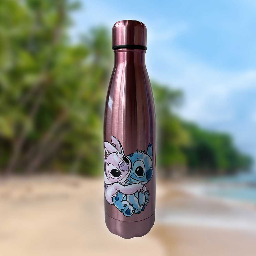 Disney Stitch and Angel - Officially Licensed Water Bottle 500ml