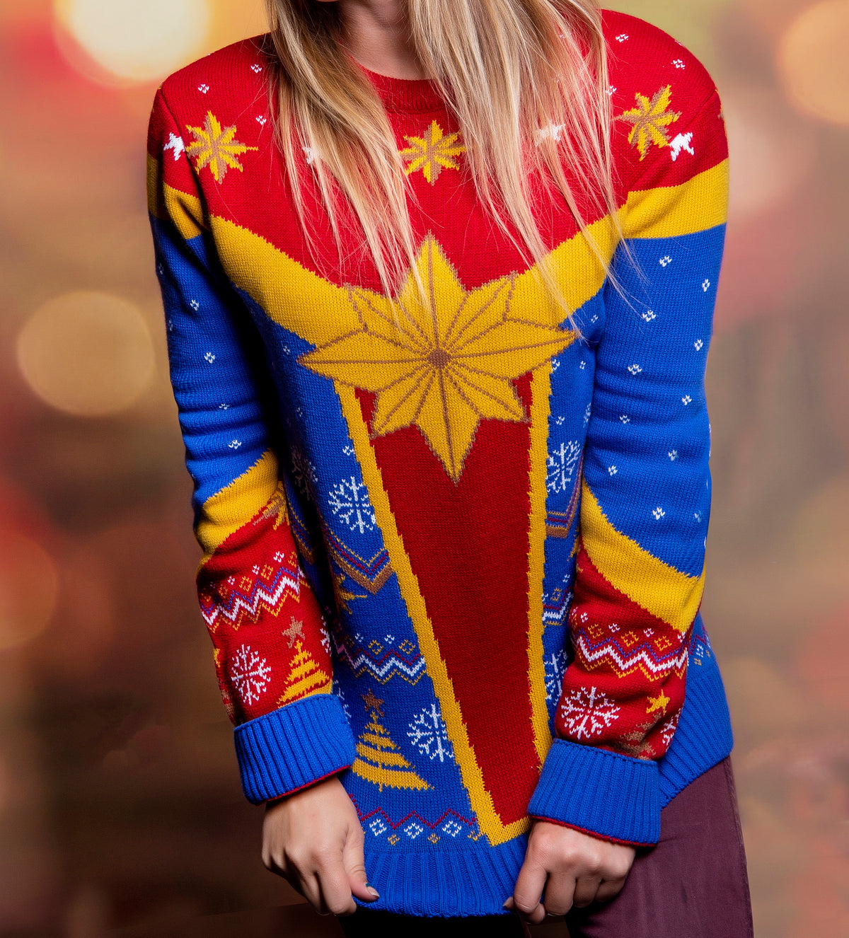 Captain Marvel Christmas Jumper