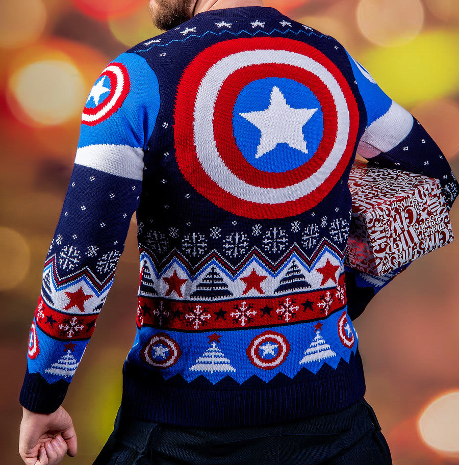 Captain America Christmas Jumper