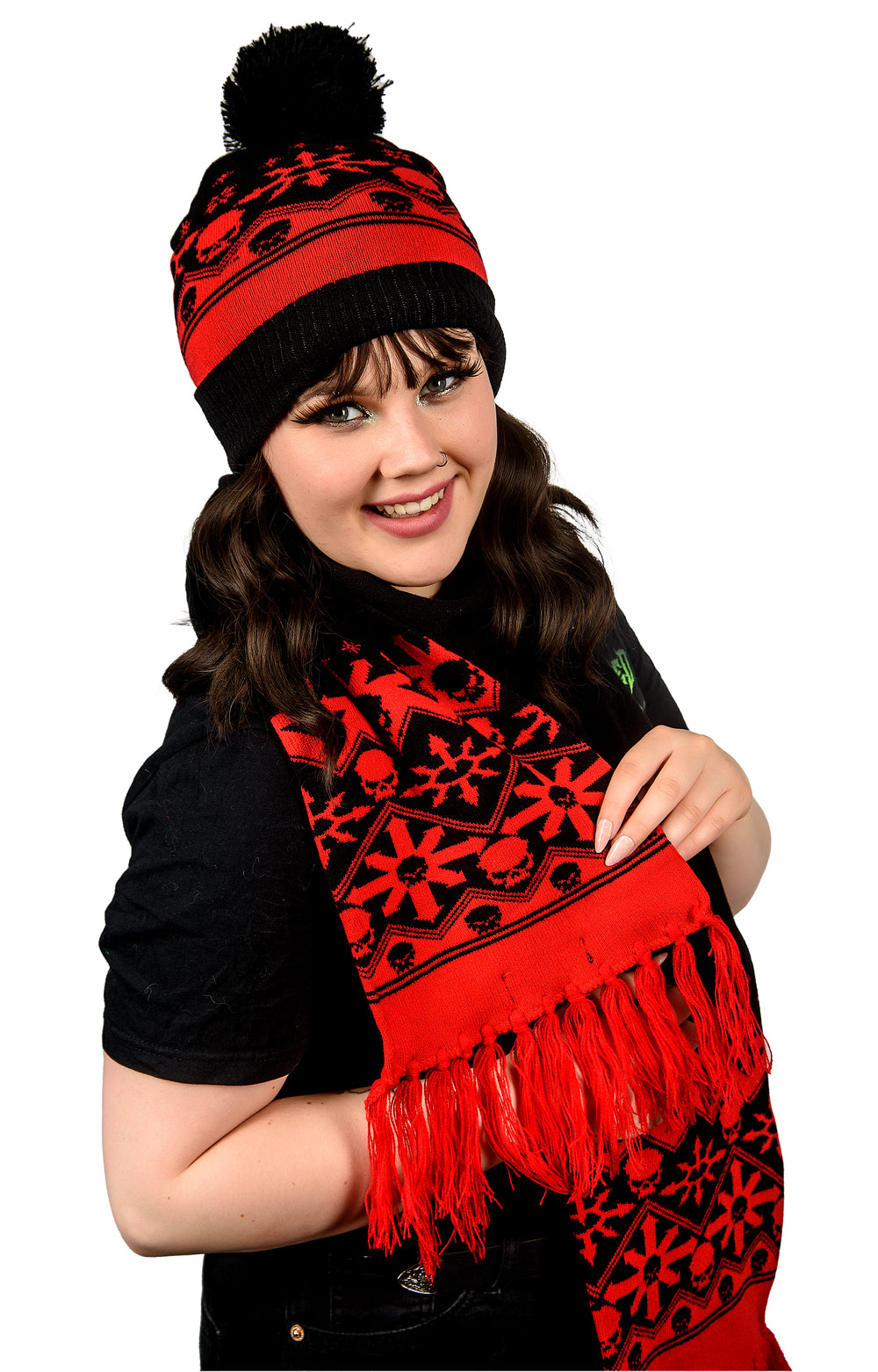 Warhammer Chaos Knitted Hat and Scarf Set