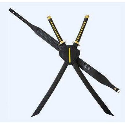 Deadpool Vs Wolverine Display (Straight) Katana Pair and Harness