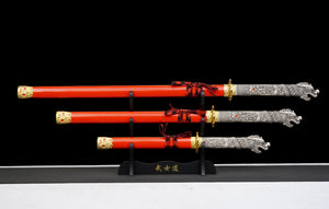 Highlander - Connor Macleod Triple Set Display Katana (Straight Blade)