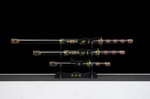 Yuisho Tadashi Display (Straight) Katana Triple Set