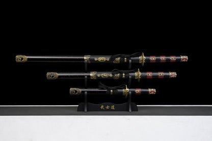 Yuisho Tadashi Display (Straight) Katana Triple Set