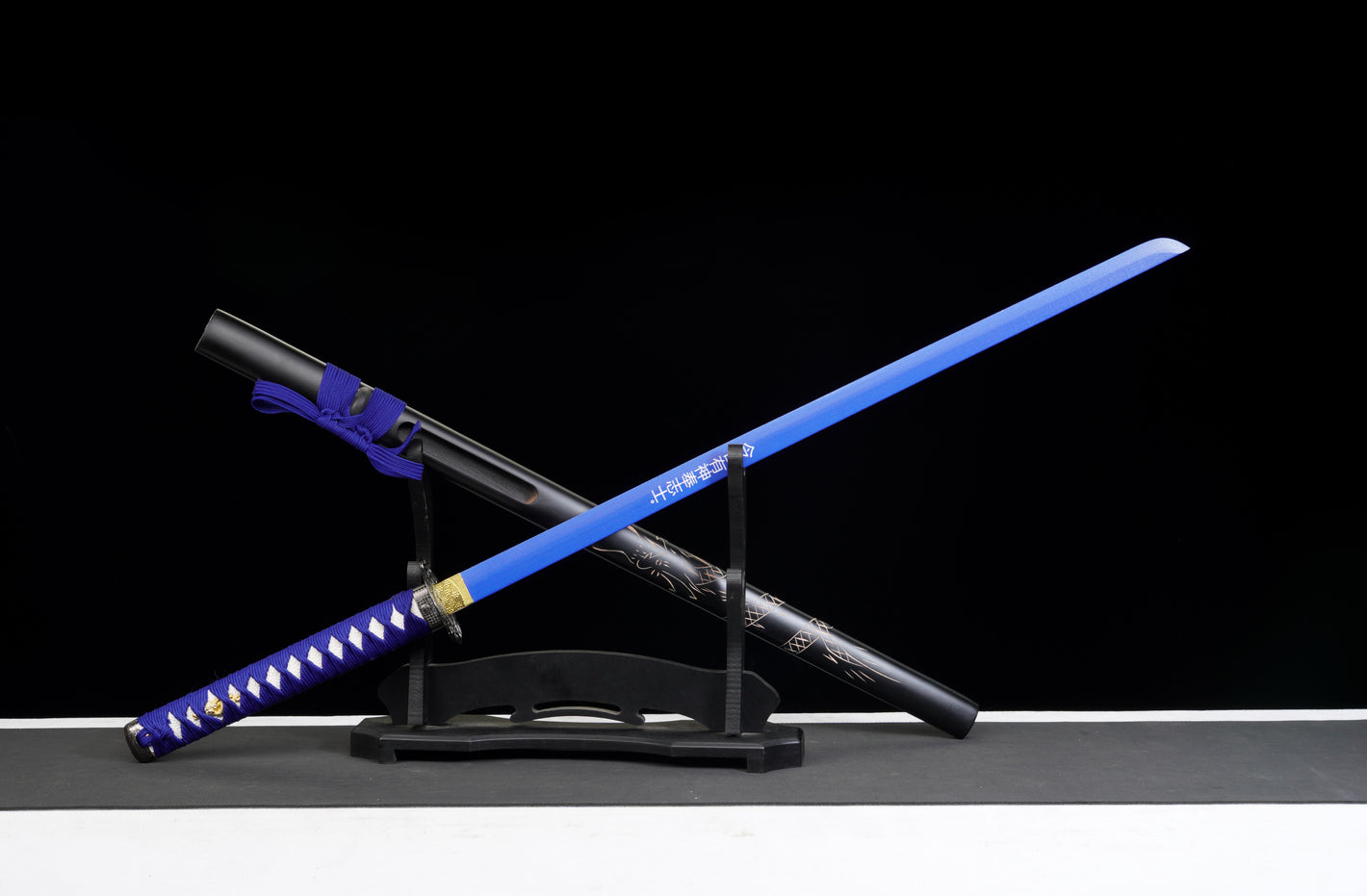 The Last Samurai - Display (Straight) Katana (Blue Blade)