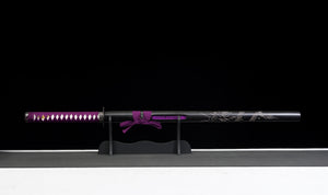 The Last Samurai - Display (Straight) Katana (Purple Blade)