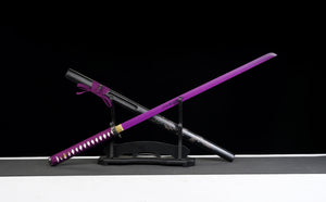 The Last Samurai - Display (Straight) Katana (Purple Blade)