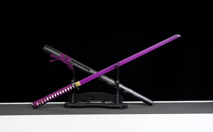 The Last Samurai - Display (Straight) Katana (Purple Blade)