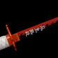 Demon Slayer - Kyojuro Rengoku Red Nichirin Display (Straight Blade) Katana