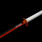 Demon Slayer - Kyojuro Rengoku Red Nichirin Display (Straight Blade) Katana