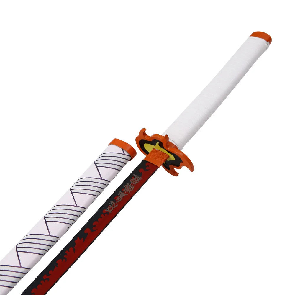 Demon Slayer - Kyojuro Rengoku Red Nichirin Display (Straight Blade) Katana